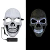Maske med LED - skelet