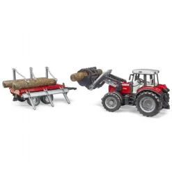Massey Ferguson m. frotlæsser og trailer