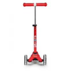 Micro Mini Deluxe LED Løbehjul, rød