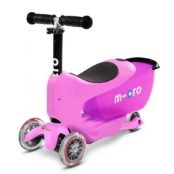 Micro Mini2go Deluxe+ Løbehjul, lyserød
