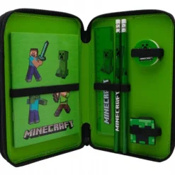 Minecraft dobbelt penalhus m. indhold