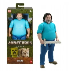 Minecraft Movie Steve Stor Figur