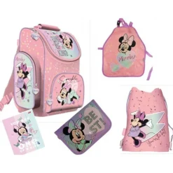 Minnie Mouse Skoletaske Sæt 5 Dele