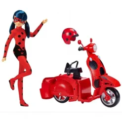 Miraculous Switch N Go Scooter med Dukke