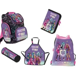 Monster High Skoletaske Sæt 5 Dele