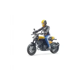 Motorcykel Ducati med kører