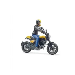 Motorcykel Ducati med kører