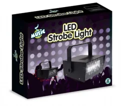 Music Disco Strobelampe Batteridrevet