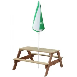 Nick Picnic Bord m Parasol brun
