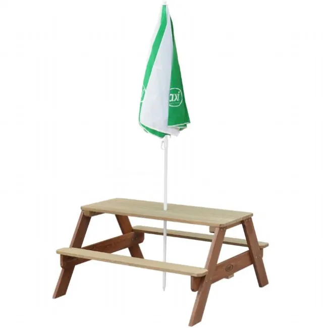 Nick Picnic Bord m Parasol brun