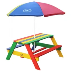 Nick Picnic Bord m Parasol regnbue