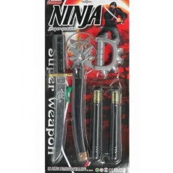 Ninjasæt med 6 dele
