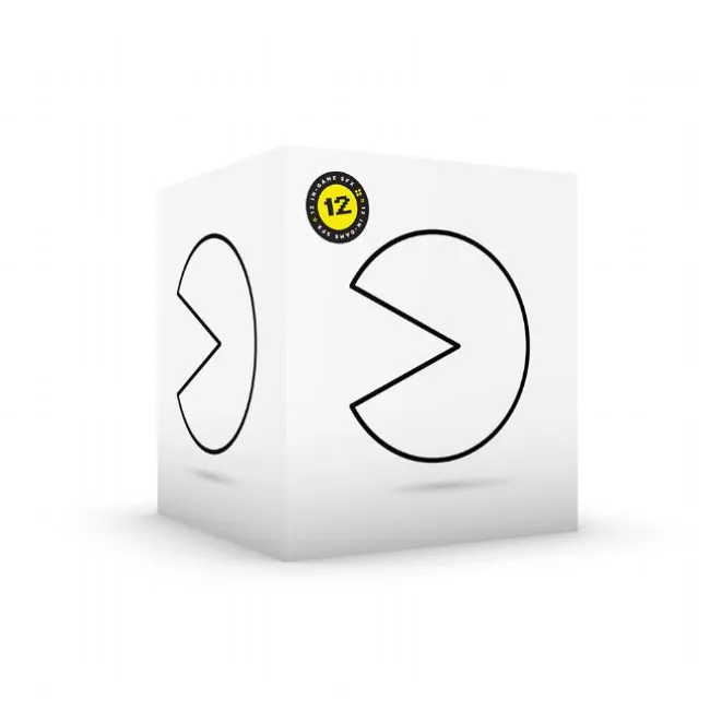 Pac-man LED lampe med lys og ikonisk lyd