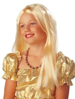 Paryk lang blond