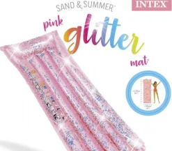 Pink Glitter Badeluftmadras