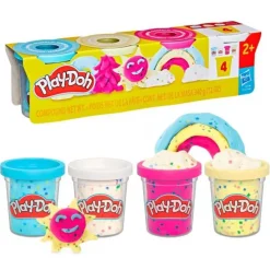 Play-Doh Confetti Fun 4 Pack 340G