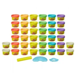 Play-Doh regnbuesæt m. 40 bøtter