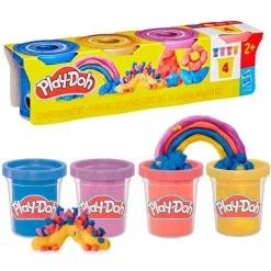 Play-Doh Shimmery Metallics 4 Pack 340G