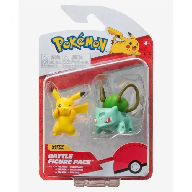 Pokemon Bulbasaur + Pikachu Figur