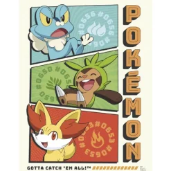 Pokemon Plakatsæt 9 stk 21x29,7 cm