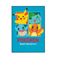 Pokemon Starters Fleece Tæppe 100x140cm