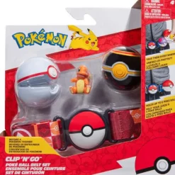 Pokemon Træner Bælte m/bolde og figur