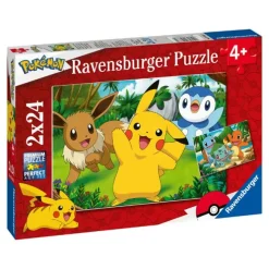 Pokémon puslespil 2x24 brikker