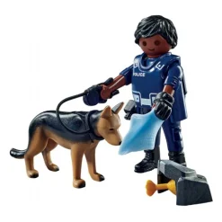 Politibetjent med sporhund