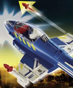 Politi-jet dronejagt