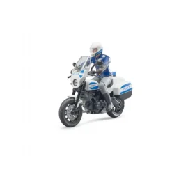 Politi motorcykel med politimand