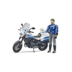 Politi motorcykel med politimand