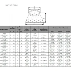 Pool Easy Set 1.250 ltr. 244 x 61 cm