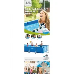 Pool Galvaniseret Ramme 7.127L 450x220cm