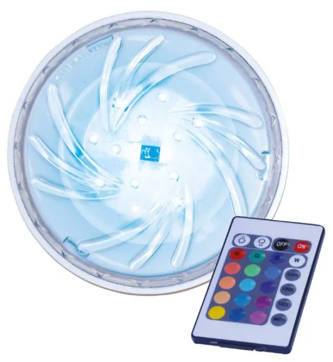 Pool lys med magnet Multicolor