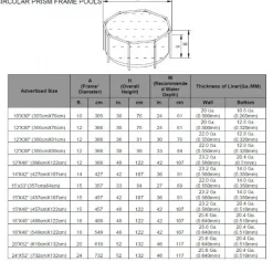 Pool Prism Frame 16.805L 457x122 cm