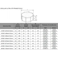 Pool Ultra XTR Frame 30.079L 610x122 cm