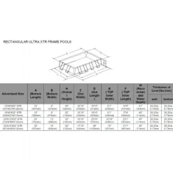 Pool Ultra XTR Frame 31.805L 732x366x132