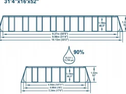 Power Steel pool 53.231L 956x488x132 cm
