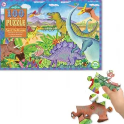 Puslespil Dinosaurer 100 brikker
