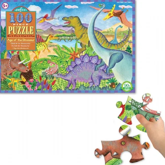 Puslespil Dinosaurer 100 brikker