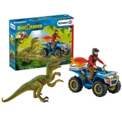 Quad med ranger og dinosaurer