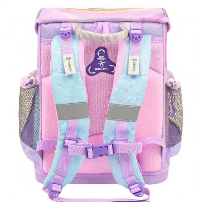 Rainbow Unicorn Skoletaske med 4 Dele