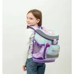 Rainbow Unicorn Skoletaske med 4 Dele