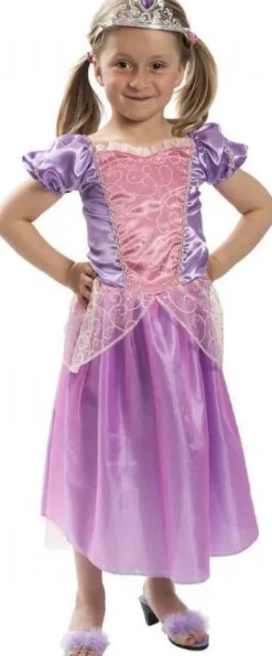 Rapunzel kjole 4-7 år