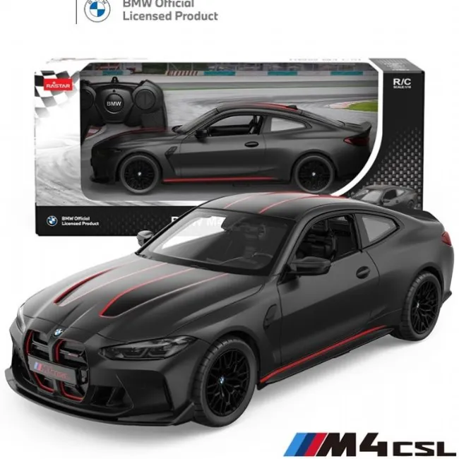 Rastar BMW M4 CSL Sort R/C 1:16