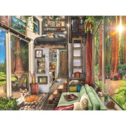 Redwood Skov Tiny House 1000 Brikker
