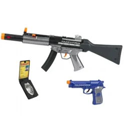 Riffel og Pistol sæt m. lys og lyd