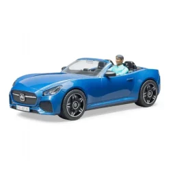 Roadster med fører, blå