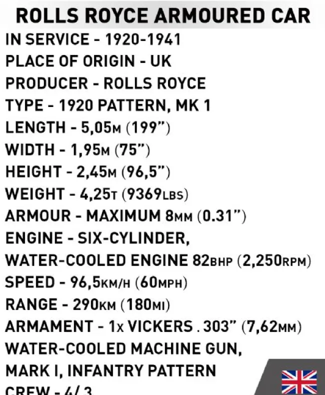 Rolls-Royce Pansret 1920 Pattern Mk I