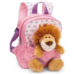 Rygsæk med bamse, løve